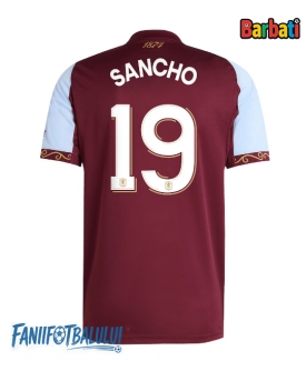 Aston Villa Jadon Sancho #19 Tricou Fotbal Replică 2025-26 Barbati Acasa